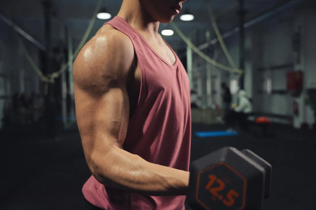 10 kg Cross Training and Weight Training Hexagonal Dumbbell - Black