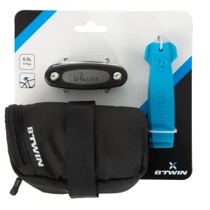 100 Bike Repair Kit and Saddle Bag 0.5L - Black