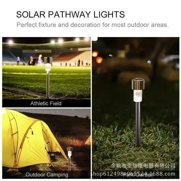 10pcs Outdoor Solar Powered LED Courtyard Lawn Lamp