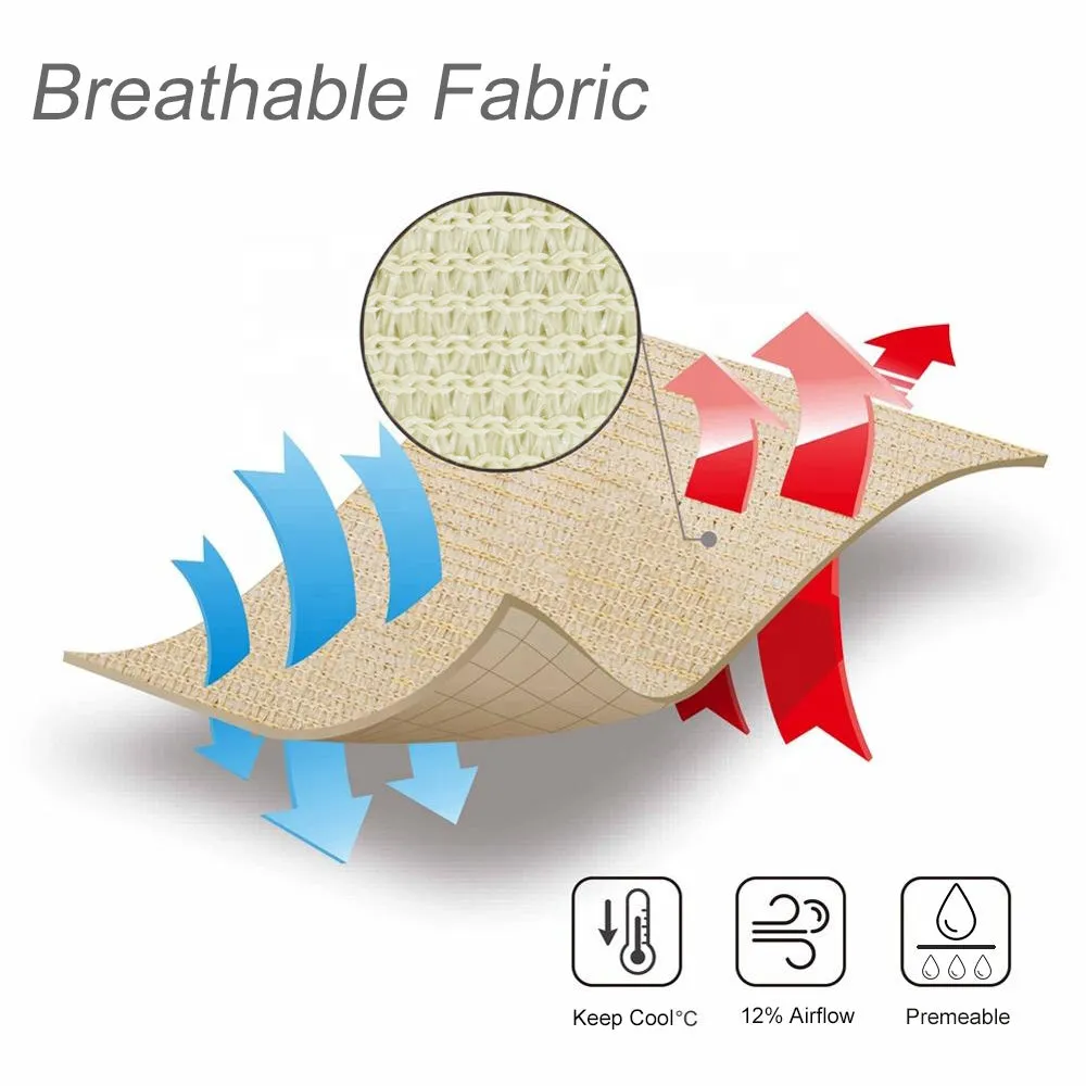 10'x'14' Rectangle Patio Sun Shade Sail（Sand Color）
