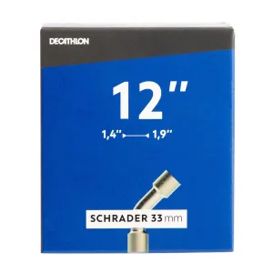12" x 1.4 to 1.9 Bent Schrader Valve Inner Tube