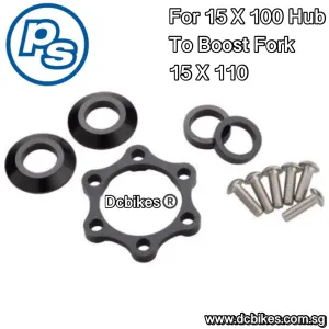 15mm X 100mm Front Hub Adapter To 15mm X 110mm Boost Fork Conversion