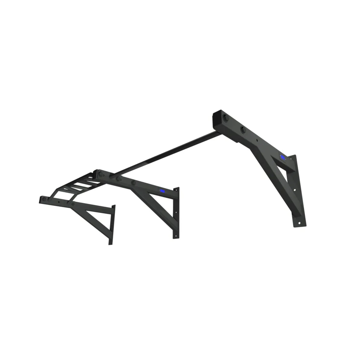 1RM Wall-Mounted Twin Multi-Grip & Single Chin-Up Bar | Commercial