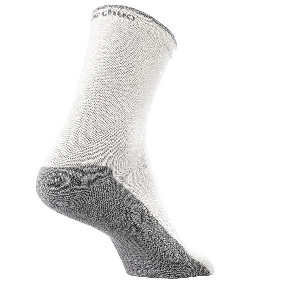 2 paires de chaussettes de randonnée tiges hautes enfant MH100 grises