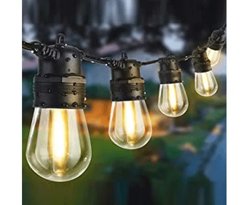 20 Bulbs 23M Festoon String Lights LED Waterproof Outdoor Christmas Party