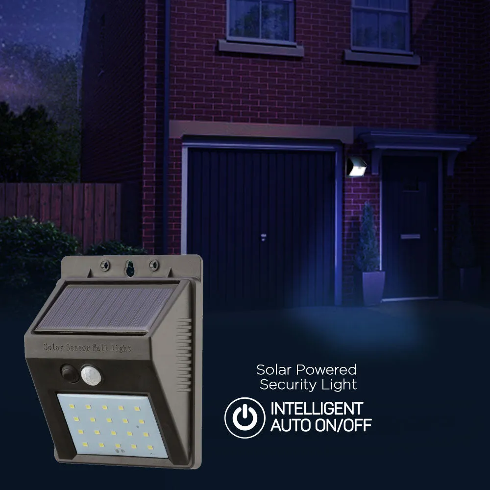 20 LED Solar Security Lights with Advanced Motion Sensor (Set of 2)