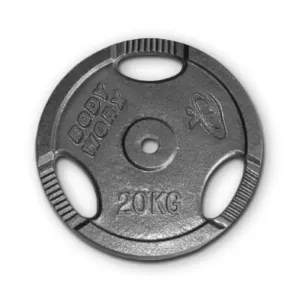 20kg Pair Standard Ezy Grip Iron Cast Weight Gym Plates 30mm