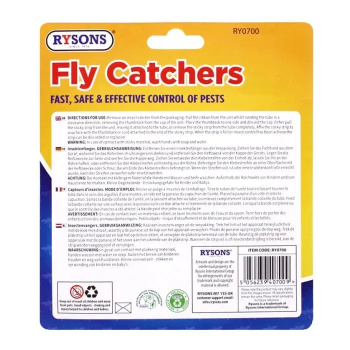 20pc Fly Catcher Paper Insect Killer Sticky Glue Tape Roll Bug Trap Poison Free