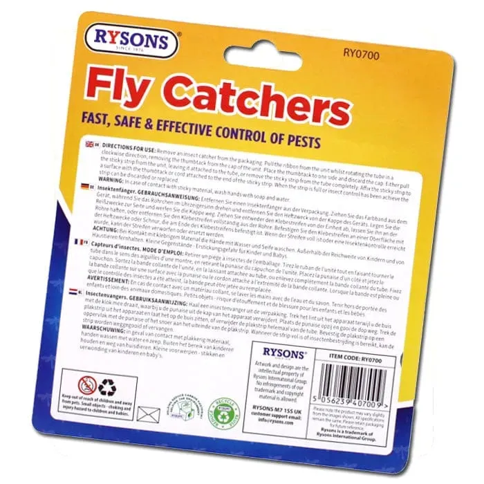 20pc Fly Catcher Paper Insect Killer Sticky Glue Tape Roll Bug Trap Poison Free