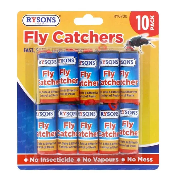 20pc Fly Catcher Paper Insect Killer Sticky Glue Tape Roll Bug Trap Poison Free