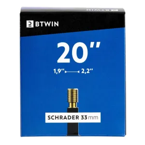 20" 1.90 to 2.20 Schrader Valve Inner Tube