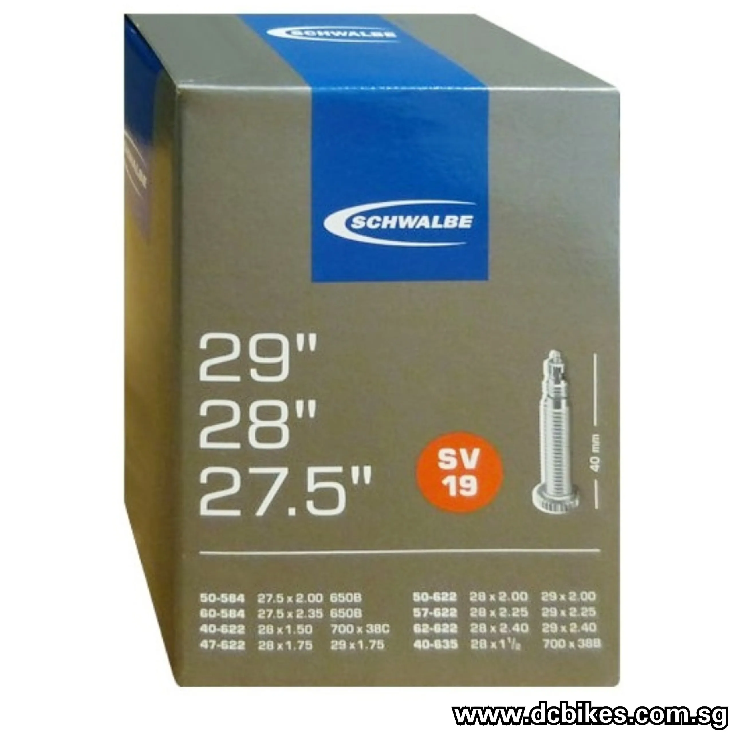24'' | 26'' | 27.5'' | 29'' Schwalbe 1.5 - 2.5 Presta Schrader Inner Tube (1 Piece)