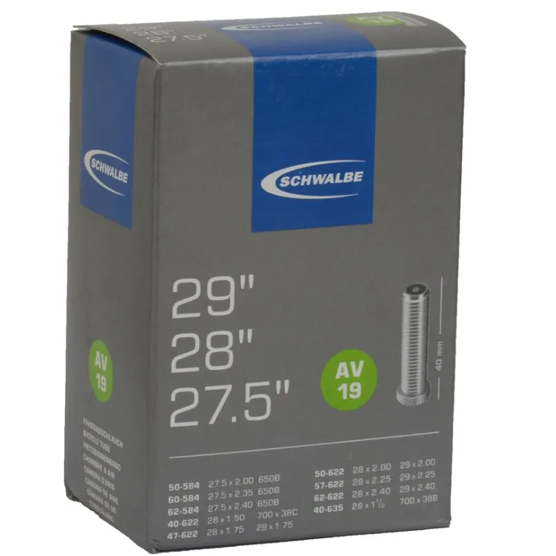 24'' | 26'' | 27.5'' | 29'' Schwalbe 1.5 - 2.5 Presta Schrader Inner Tube (1 Piece)