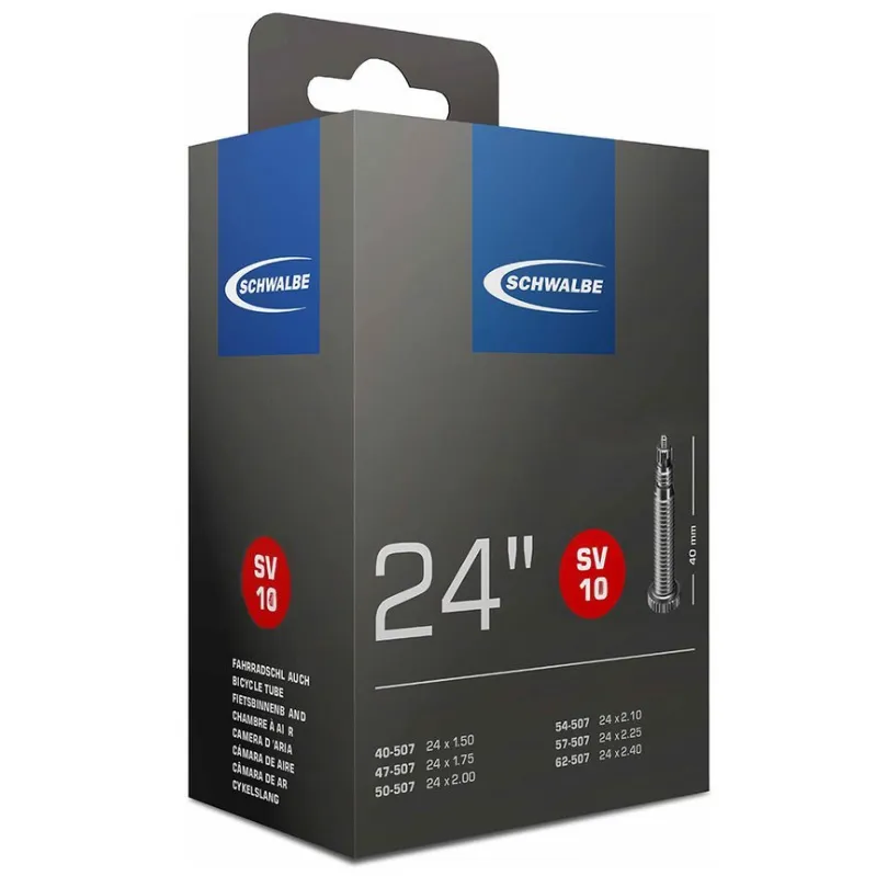24'' | 26'' | 27.5'' | 29'' Schwalbe 1.5 - 2.5 Presta Schrader Inner Tube (1 Piece)