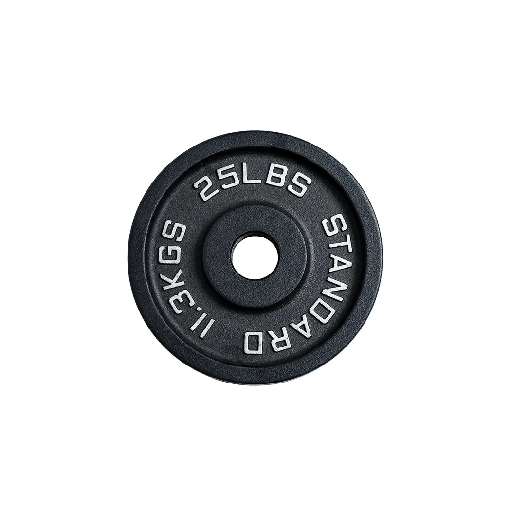 245 lb Cast Iron Olympic Plate Starter Set