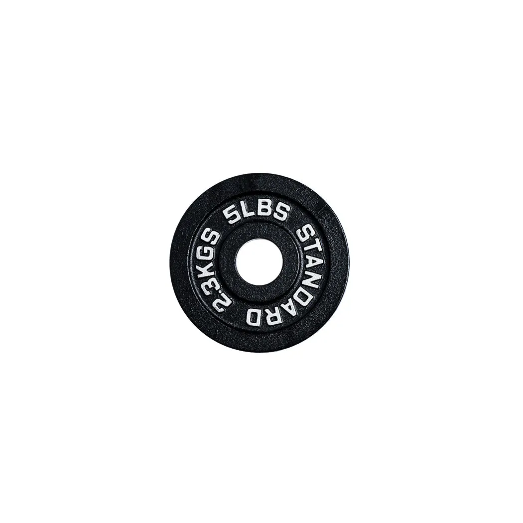245 lb Cast Iron Olympic Plate Starter Set