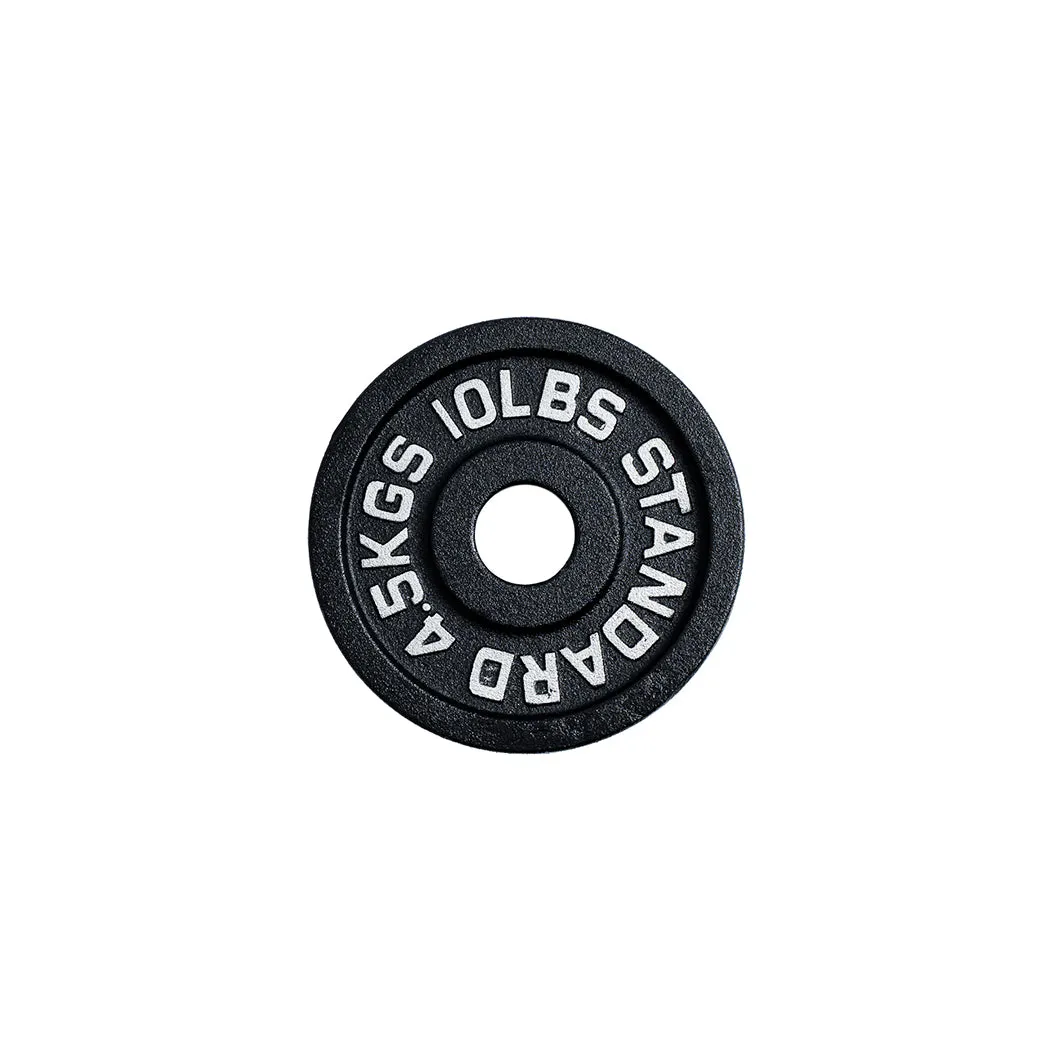 245 lb Cast Iron Olympic Plate Starter Set