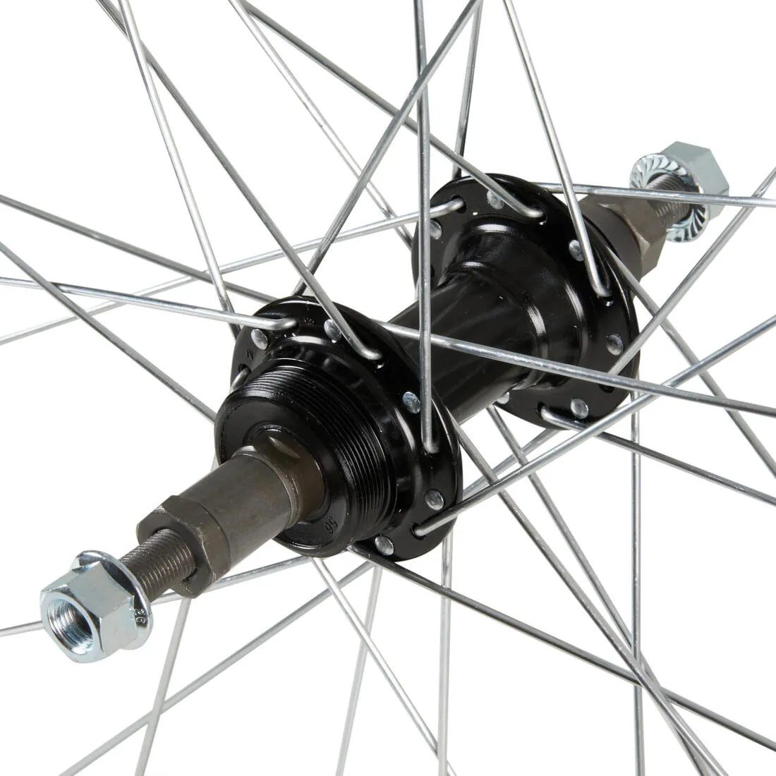 26" Double-Walled V-Brake Freewheel and Nut Mountain Bike Rear Wheel