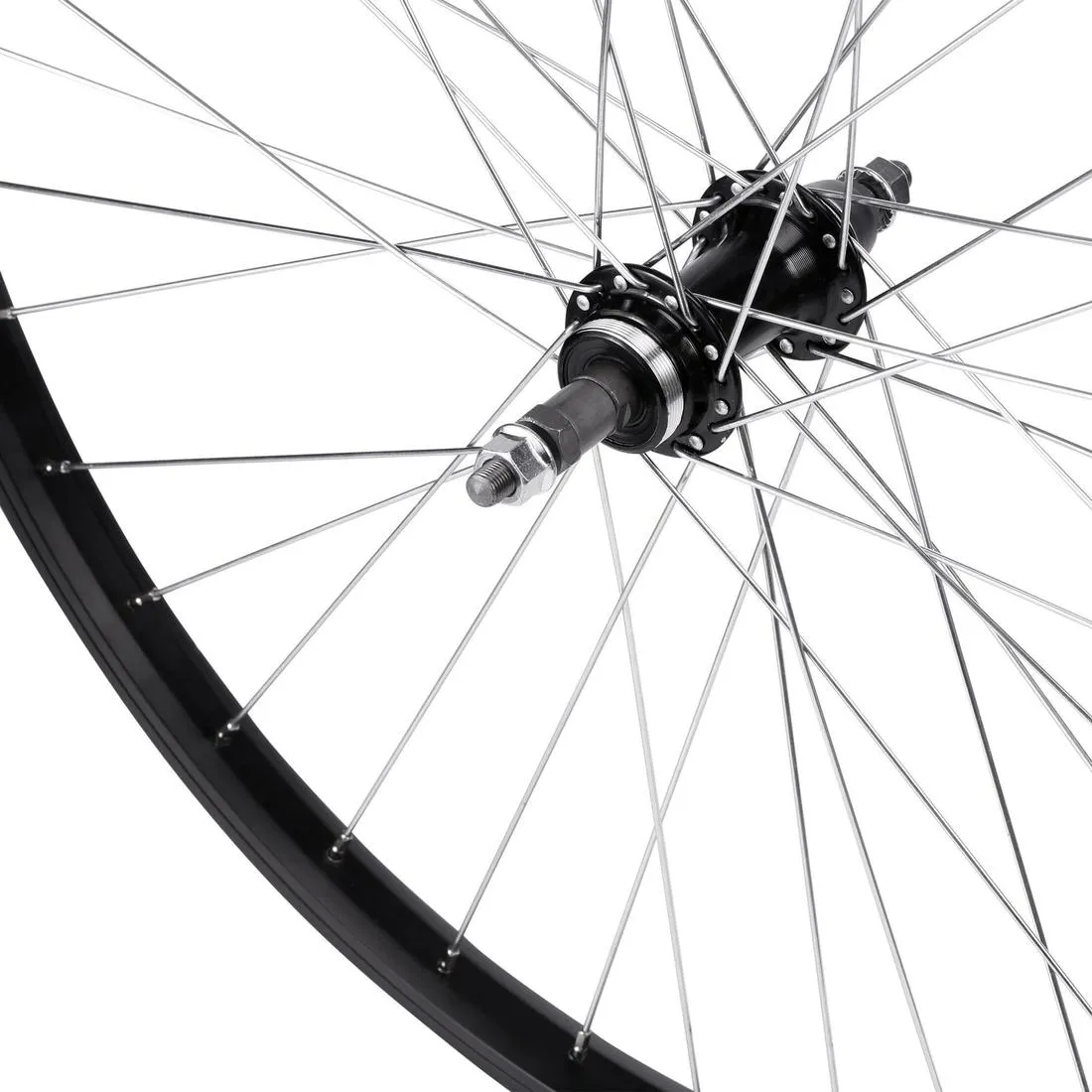 26" Mountain Bike Single-Walled Rear Wheel V-Brake with Freewheel   Bolt-On Hub