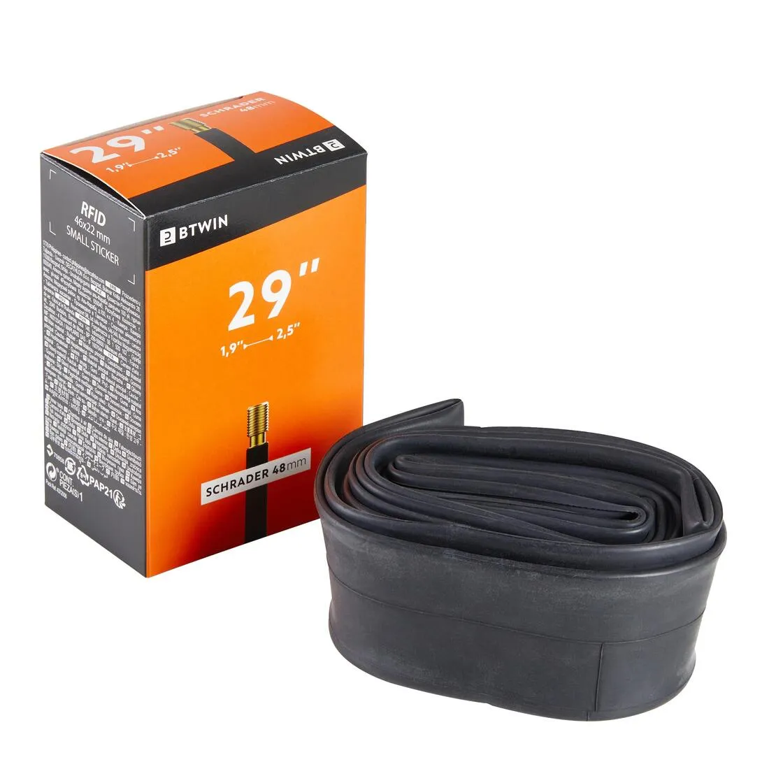 29 x 1.9/2.5 Inner Tube 48mm Schrader Valve