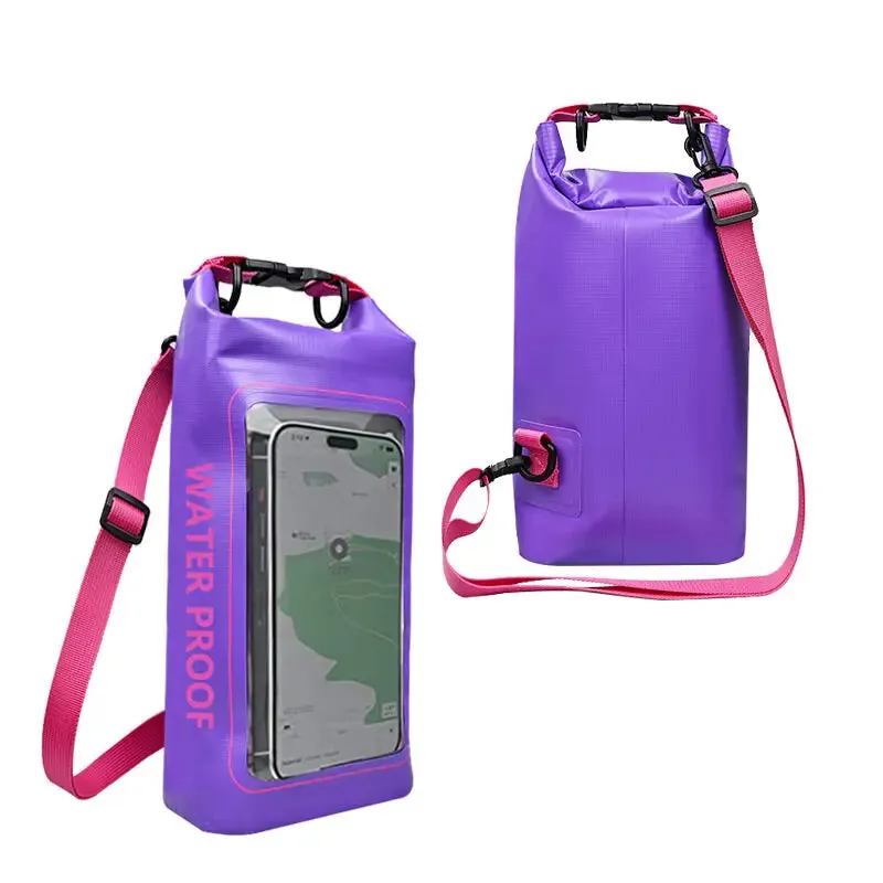 2L Swimming PVC Pack Dry Bag Touch Screen Outdoor Waterproof Shoulder