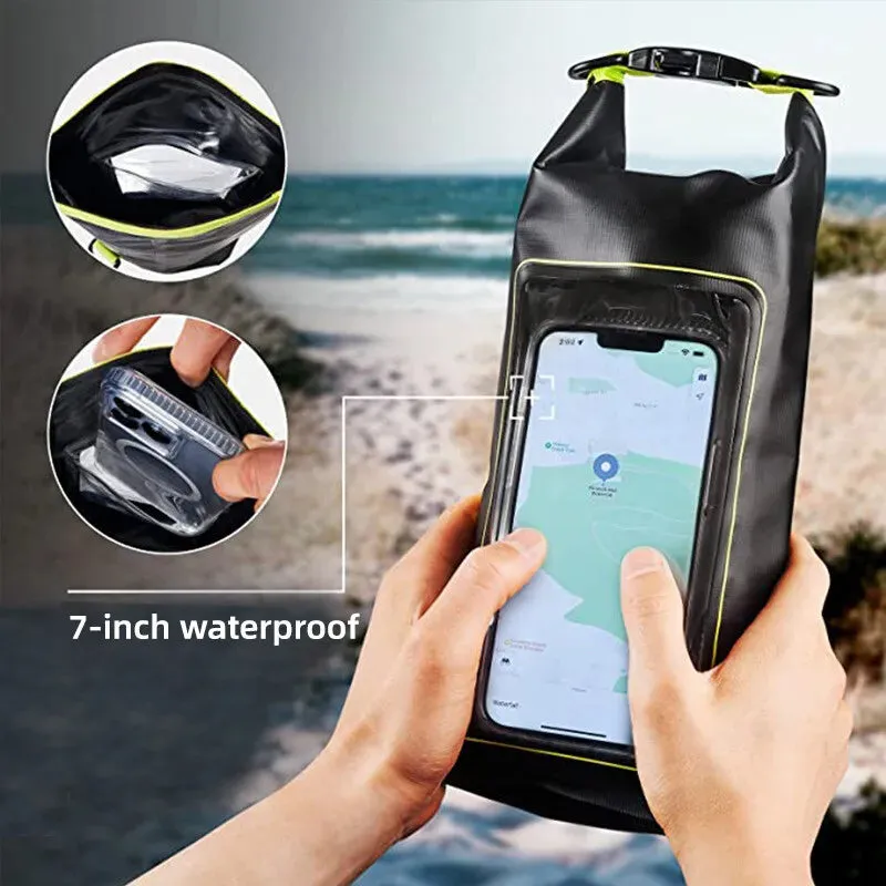 2L Swimming PVC Pack Dry Bag Touch Screen Outdoor Waterproof Shoulder