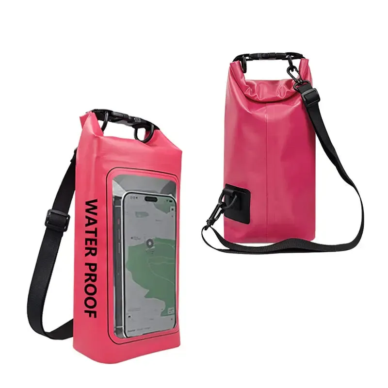 2L Swimming PVC Pack Dry Bag Touch Screen Outdoor Waterproof Shoulder