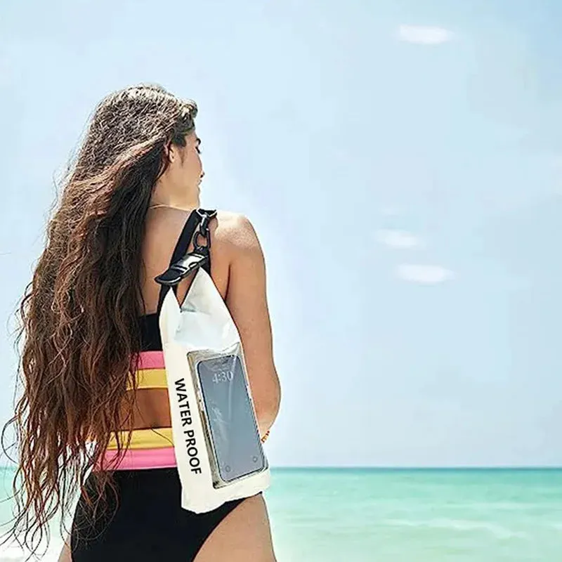 2L Swimming PVC Pack Dry Bag Touch Screen Outdoor Waterproof Shoulder