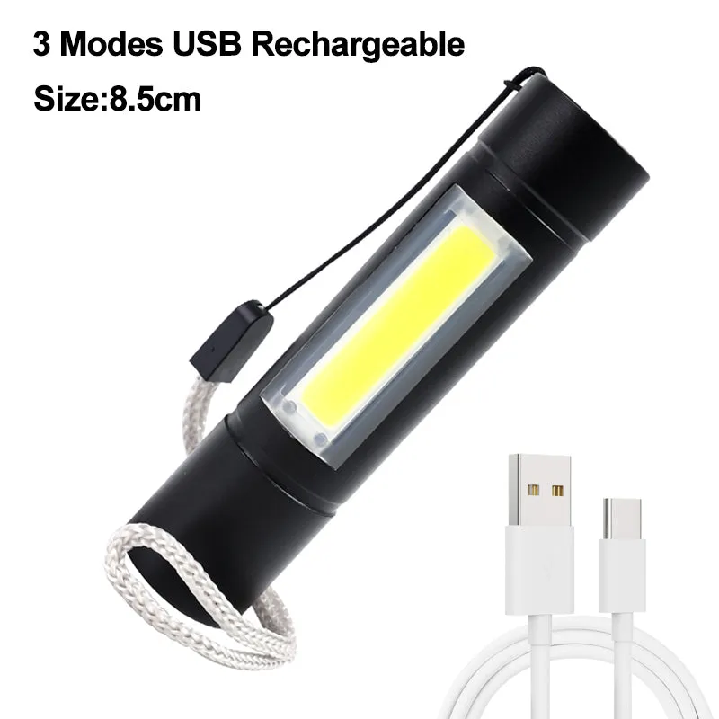 3 in 1 Rechargeable Mini Outdoor Flashlight