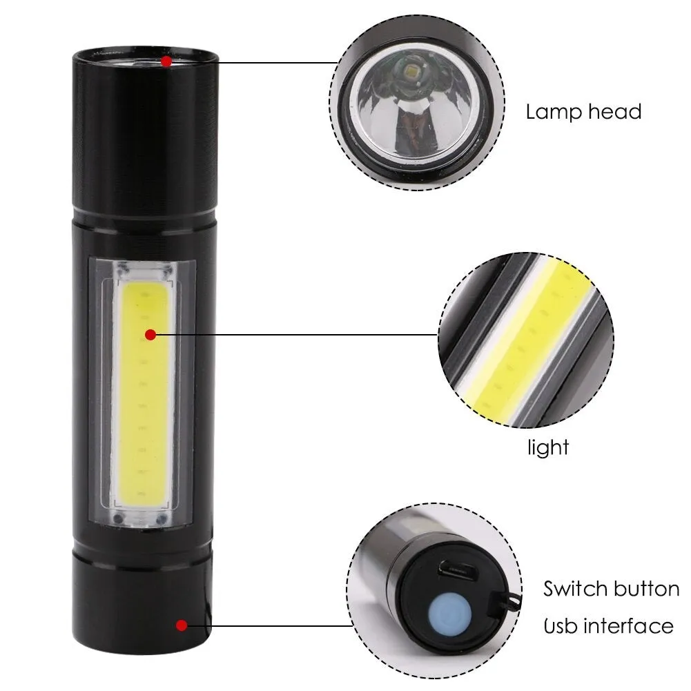 3 in 1 Rechargeable Mini Outdoor Flashlight