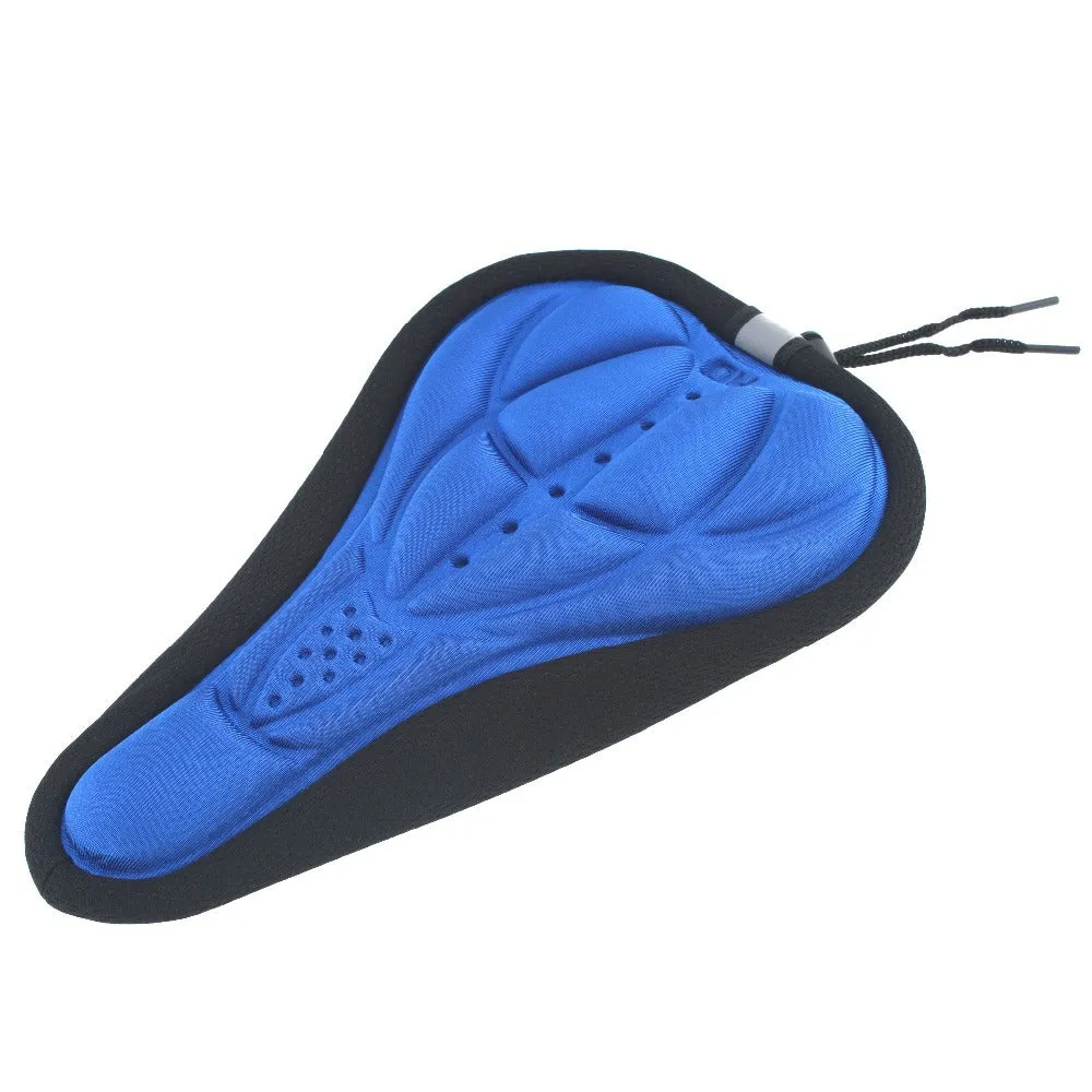 3D Gel Padded Bike Seat Cover - Black, Blue, Orange or Red