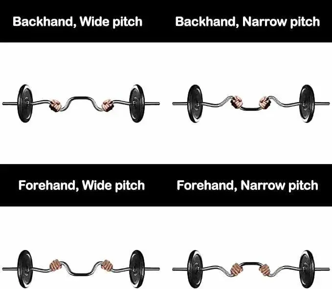 47" Curl Bar - Standard Super SZ Curl Bar with Spinlock Collars