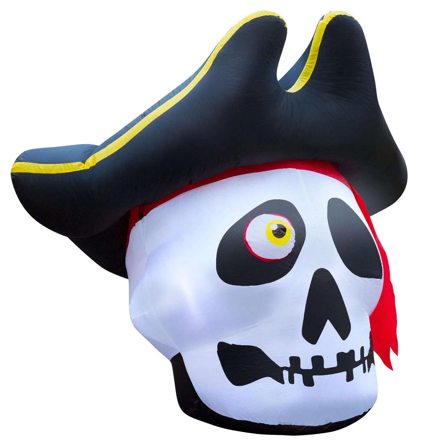 5 ft Inflatable Halloween Pirate Skull Yard Decoration
