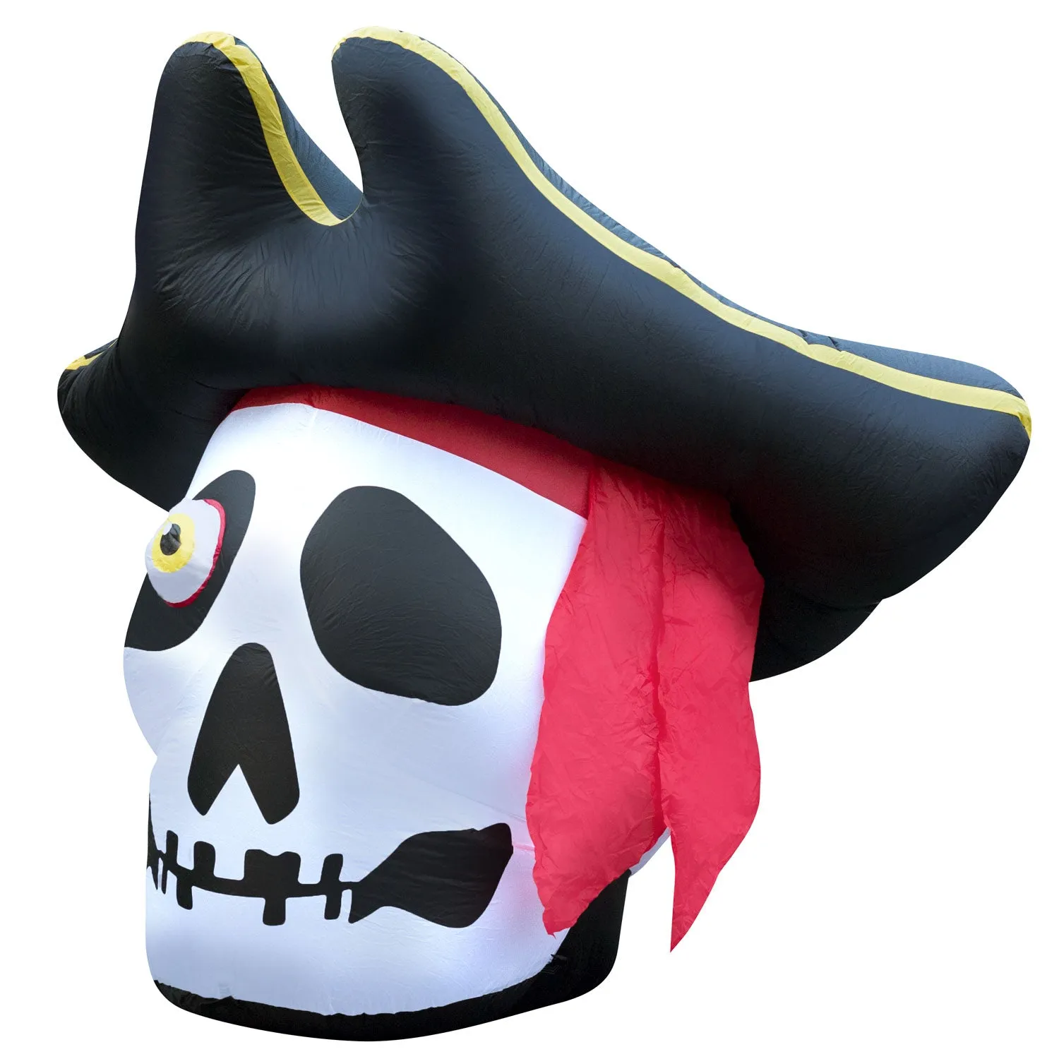 5 ft Inflatable Halloween Pirate Skull Yard Decoration