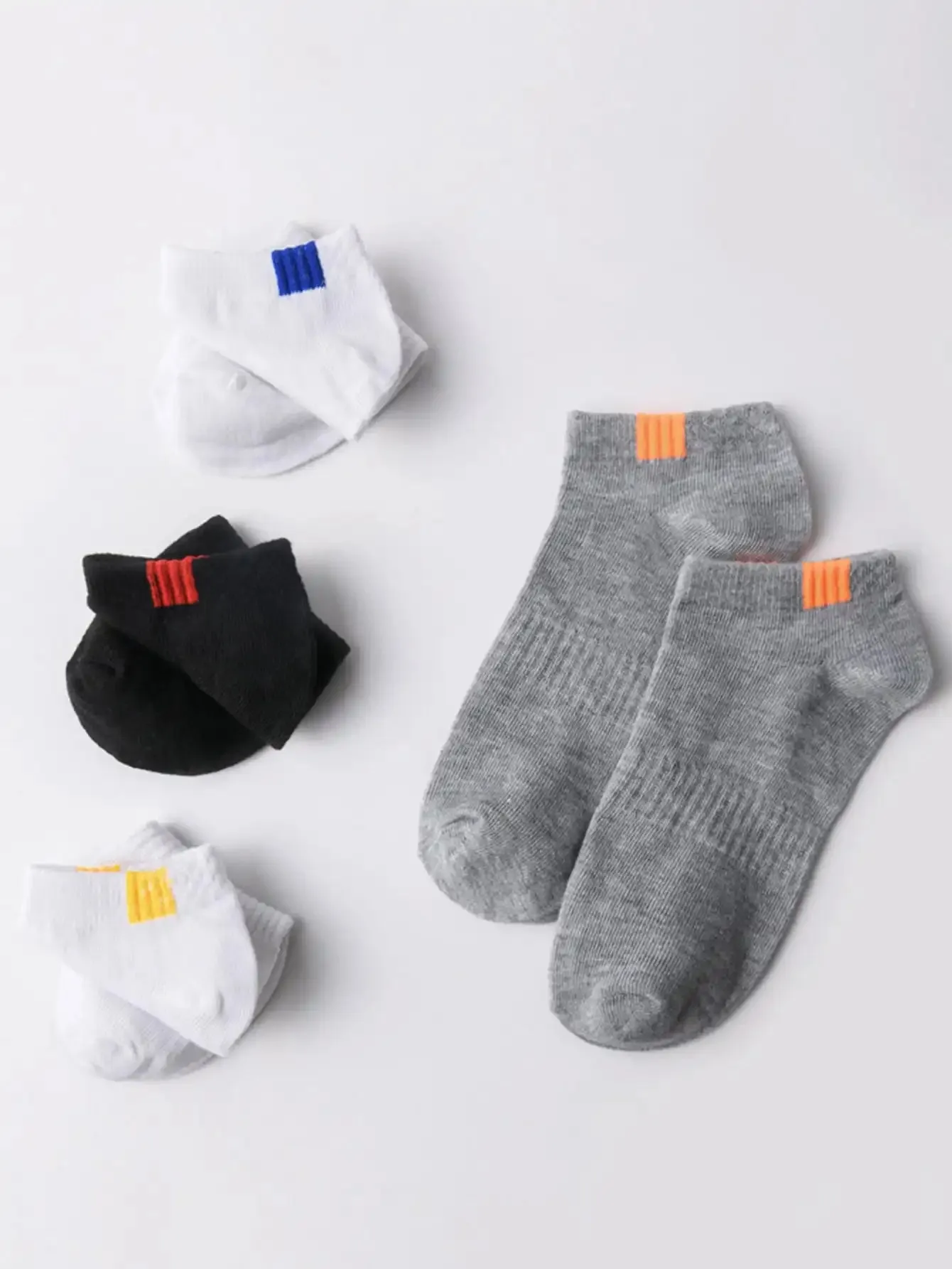 5 Pairs Fashionable Men's Boat Socks