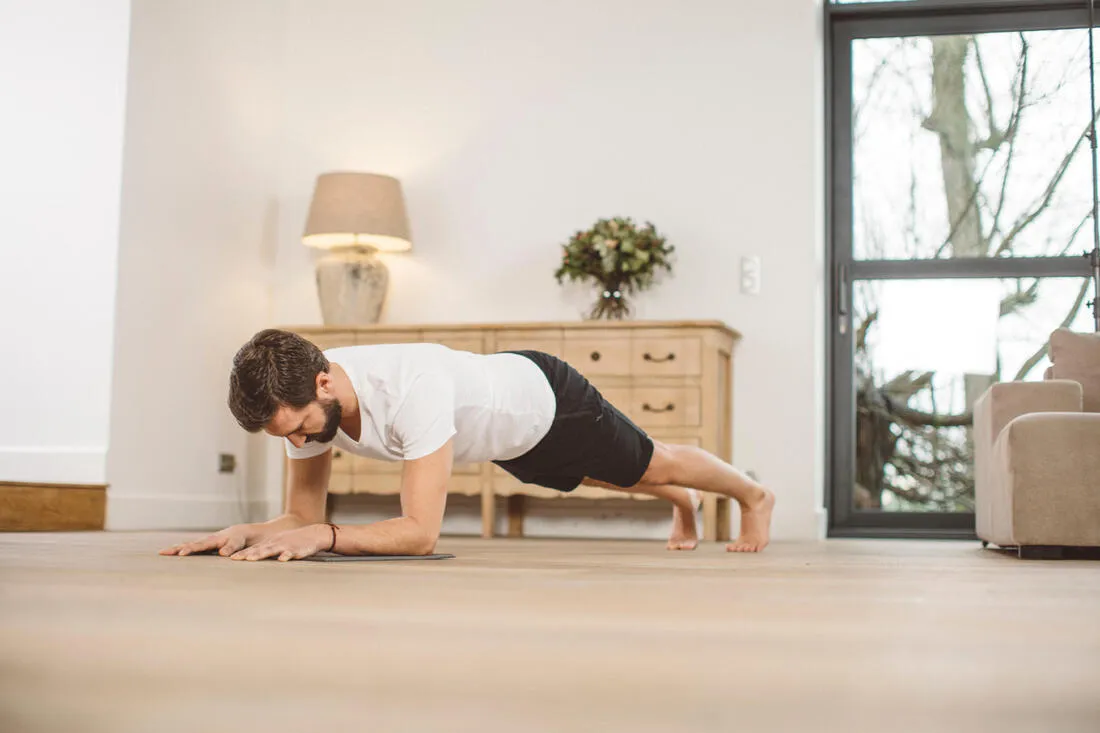 50 cm x 39 cm x 8 mm Pilates Mini Floor Mat 500 - Grey
