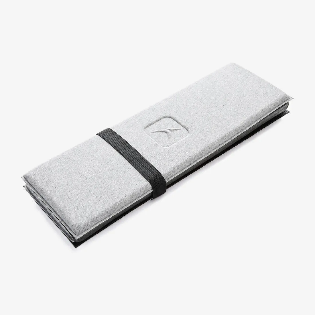 50 cm x 39 cm x 8 mm Pilates Mini Floor Mat 500 - Grey