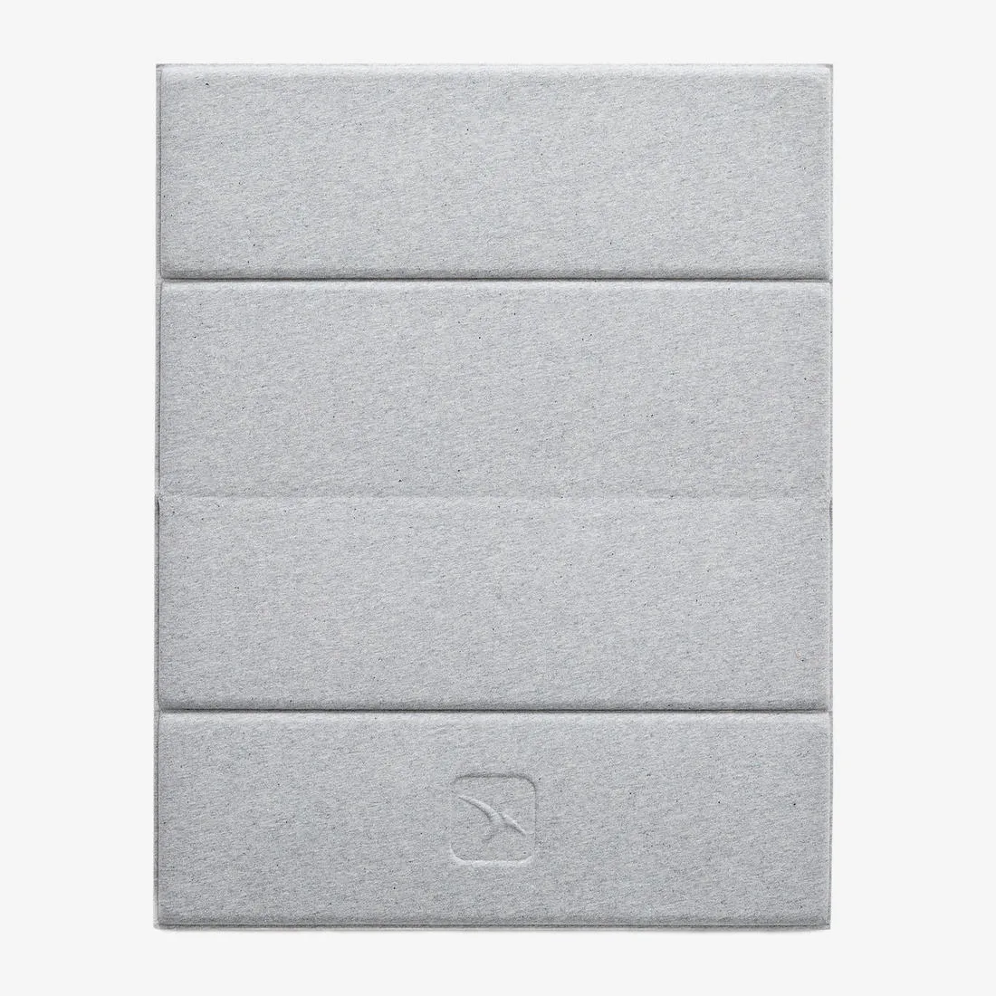 50 cm x 39 cm x 8 mm Pilates Mini Floor Mat 500 - Grey