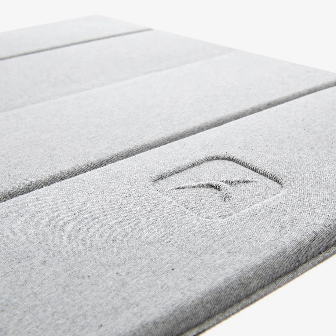 50 cm x 39 cm x 8 mm Pilates Mini Floor Mat 500 - Grey