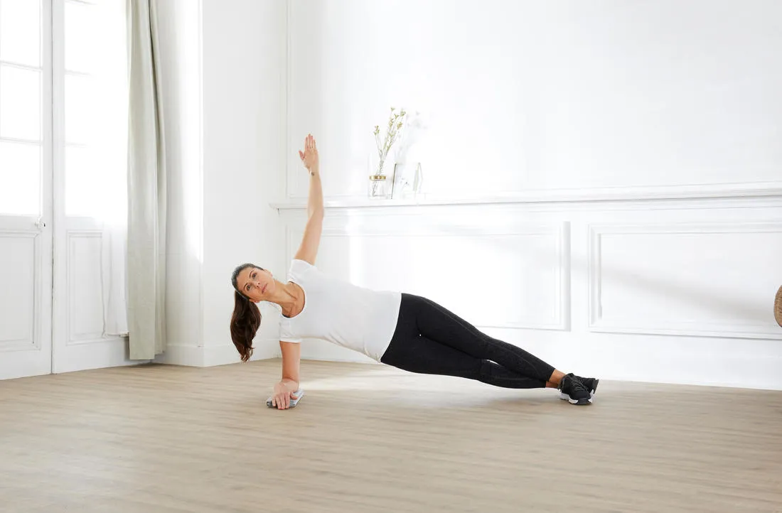 50 cm x 39 cm x 8 mm Pilates Mini Floor Mat 500 - Grey