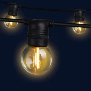 50m LED Festoon String Lights 50 Bulbs Kits Wedding Party Christmas G45