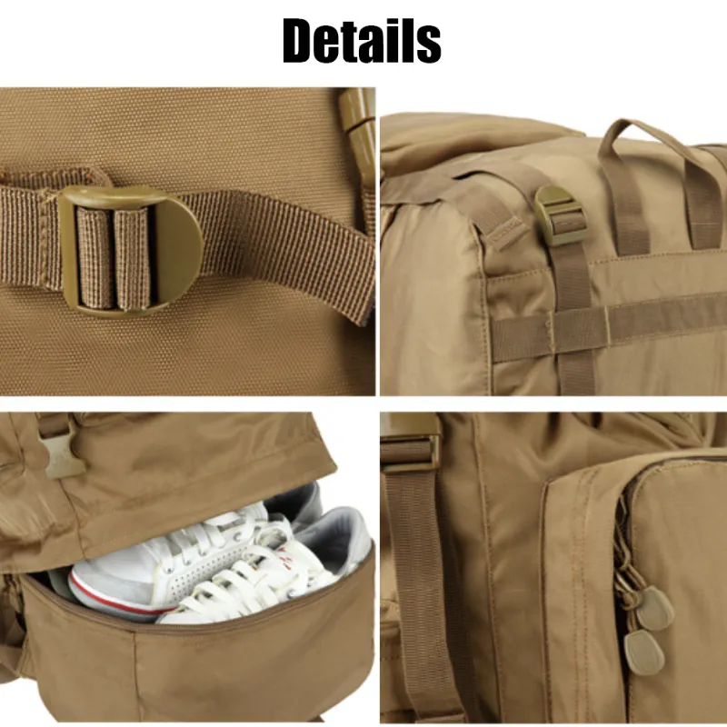 70L Mountaineering Backpack Army Fan Outdoor Camouflage Rucksack