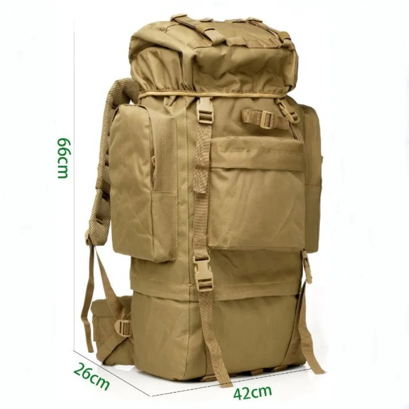 70L Mountaineering Backpack Army Fan Outdoor Camouflage Rucksack
