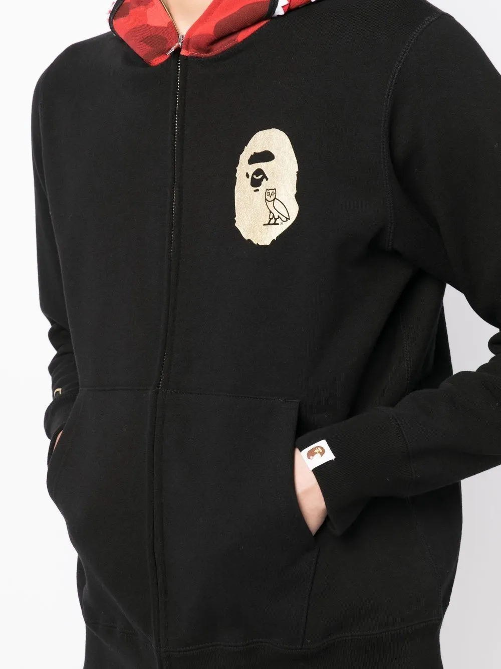 A BATHING APE® x OVO® Shark full-zip hoodie