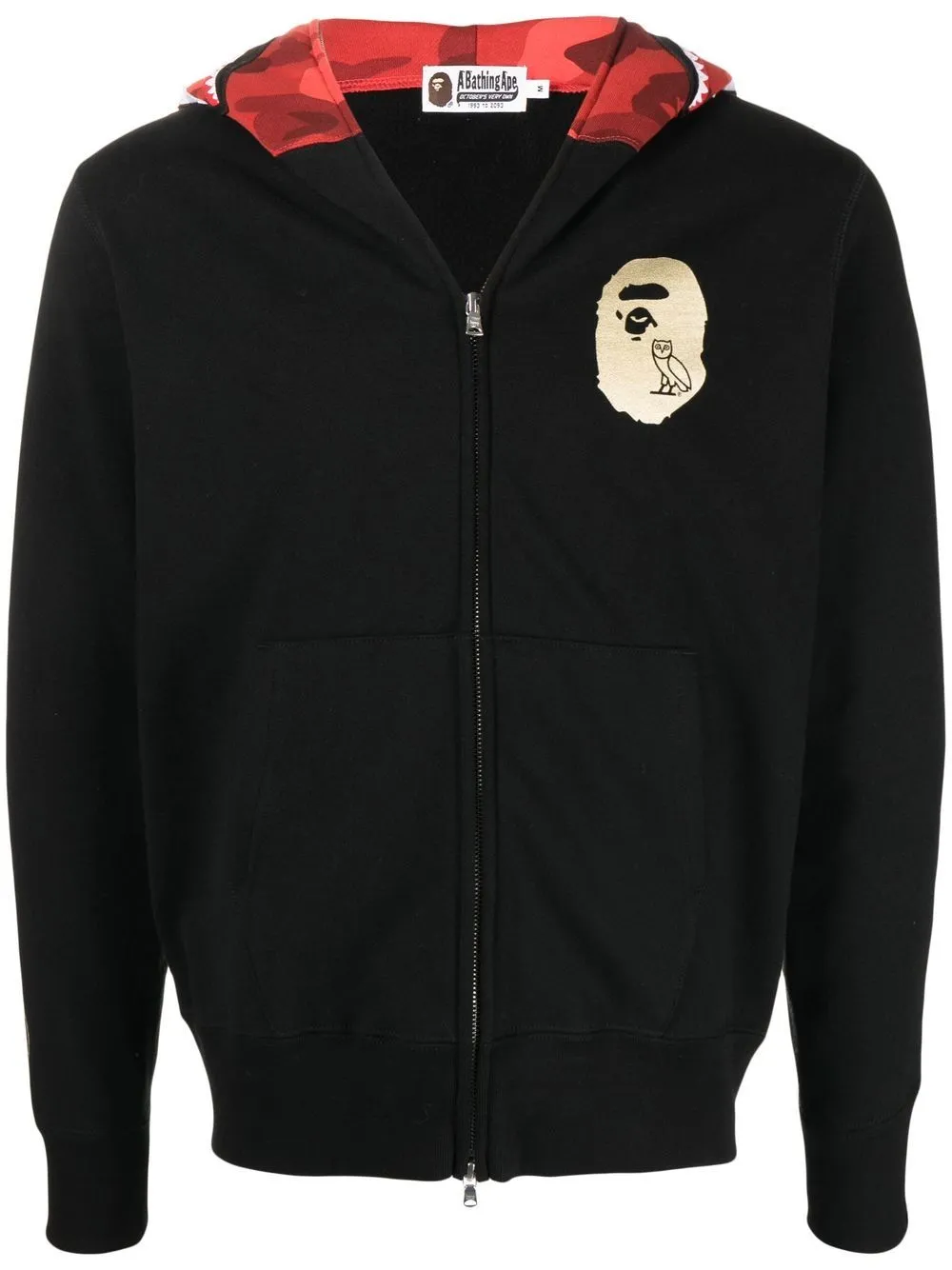 A BATHING APE® x OVO® Shark full-zip hoodie