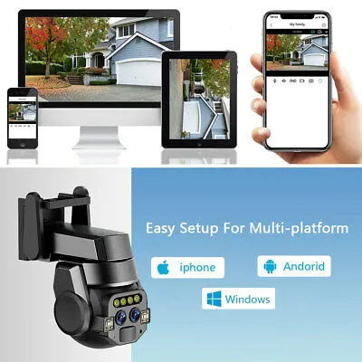 A Dual Lens Surveillance Camera security Wifi 10x zoom. (Waterproof) Original