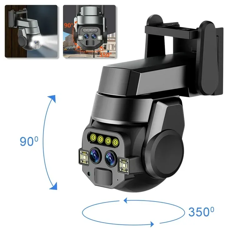 A Dual Lens Surveillance Camera security Wifi 10x zoom. (Waterproof) Original