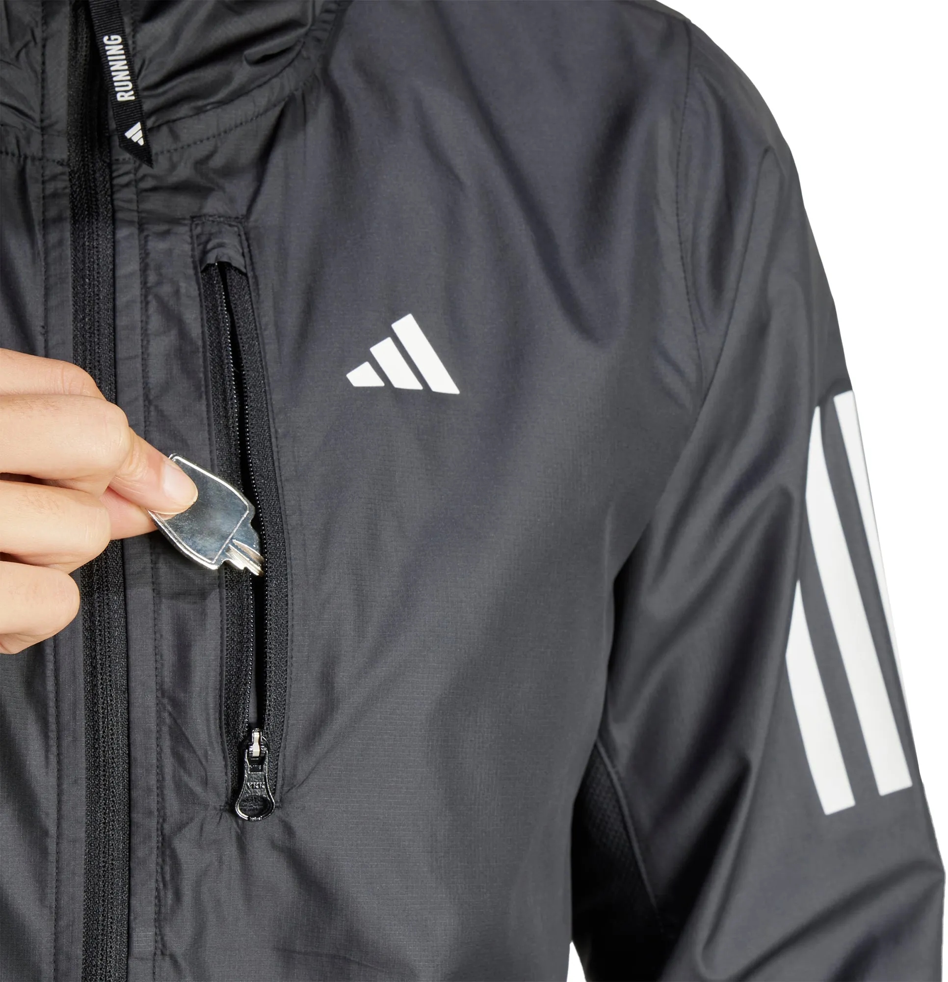 adidas Own The Run Womens Running Jacket - Black
