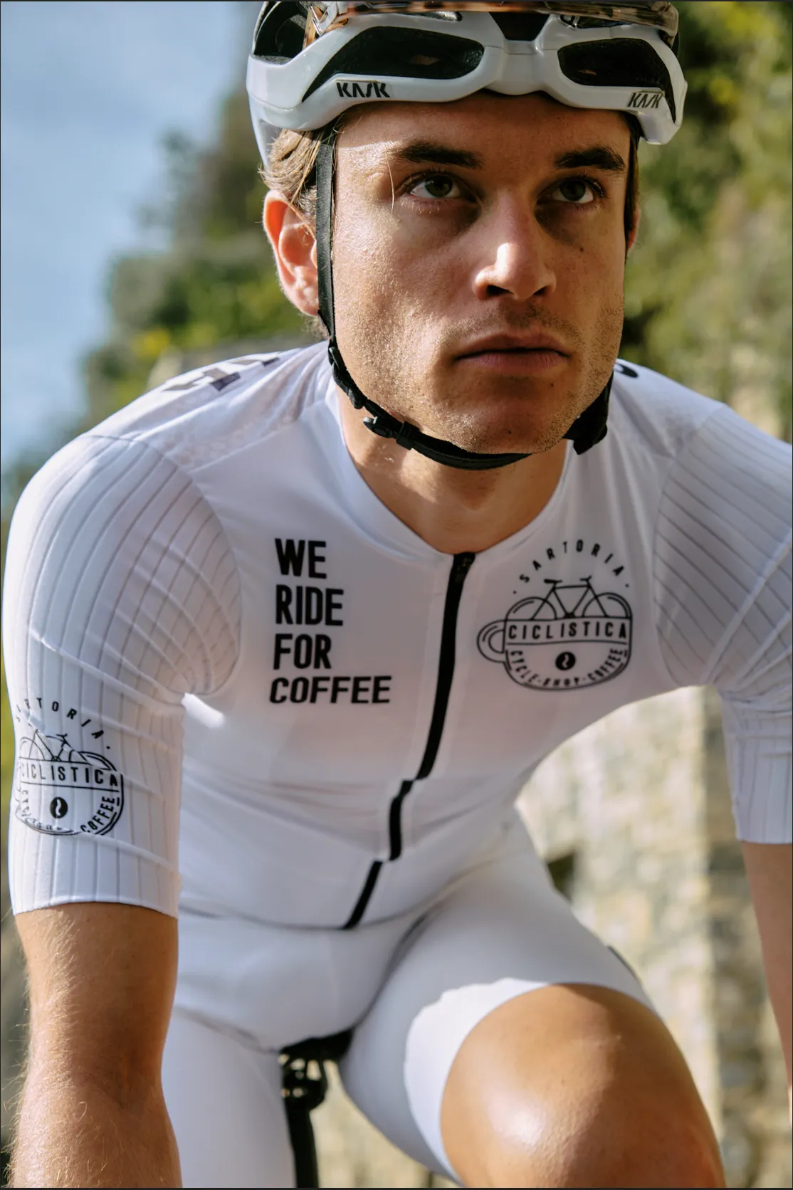 Aero road bib - White