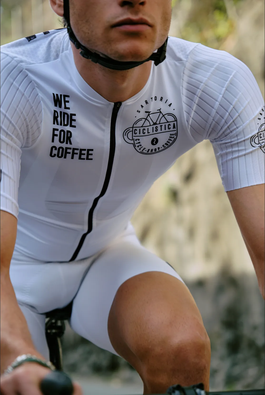 Aero road bib - White